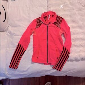 Lululemon orange & black workout jacket